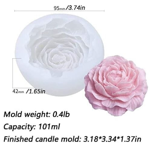 Flower candle mould