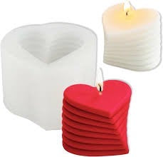 Heart candle mould