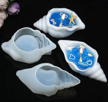 Seep shell mould for candle art