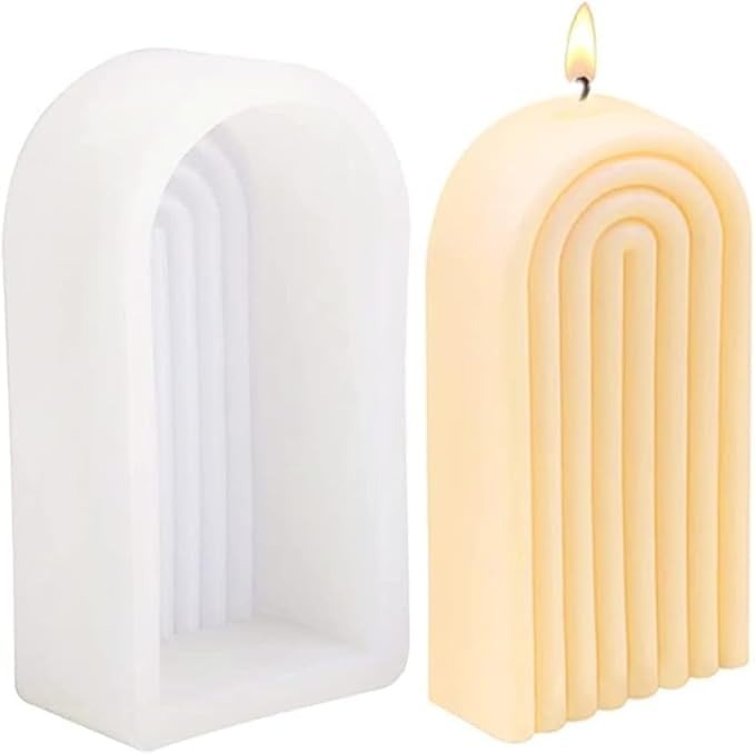 Rainbow candle mould