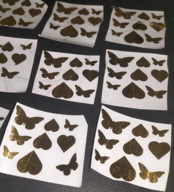 Heart butter fly sheet