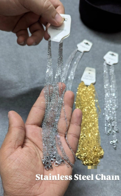 Stainless steel chain silver
