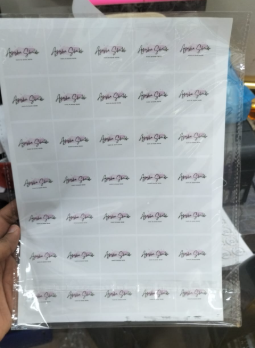 Customized Logo Stickers Sheet