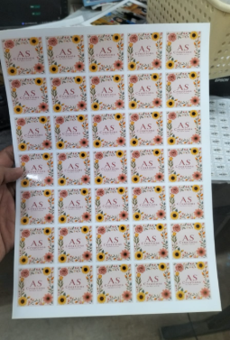 Customized Logo Stickers Sheet
