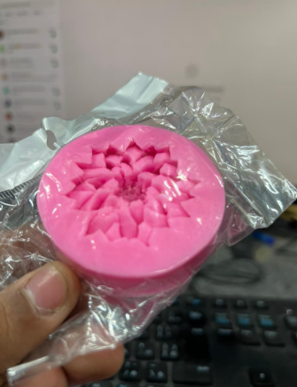 Single Flower Small Candle Mould