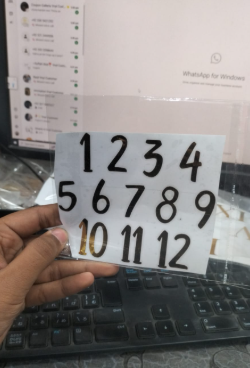 Numbers For Clock Vnyl Stickers