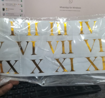 Roman Num For Clock Vnyl Stickers