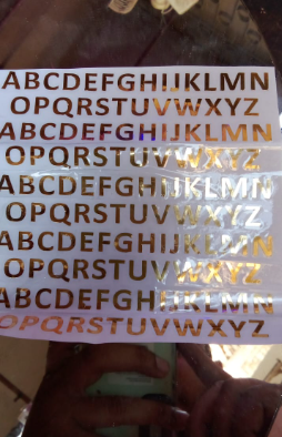 6x6 Alphabet Vnyl Sheet