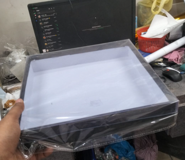 11x11 transparent cap box for 10 inch plate
