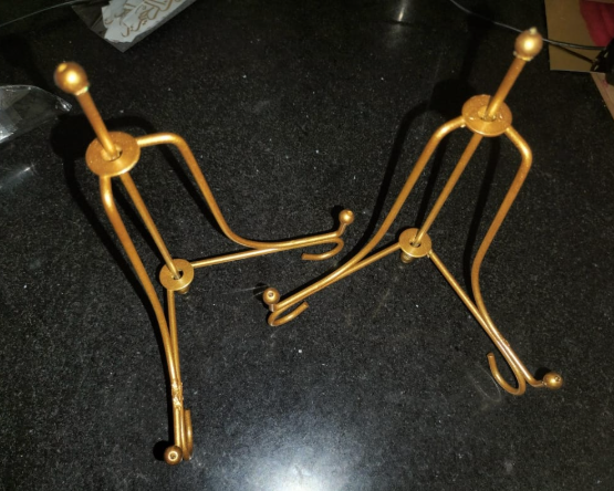 8 inch metal stand for 7-8 inch resin plate