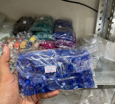 Colored crush glass 250 grm