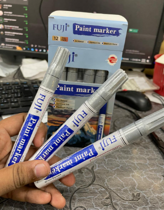 Silver marker for resin corners