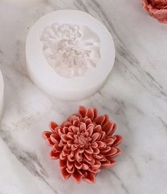 crystal flower candle mould