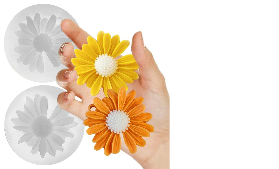 Daisy candle mould
